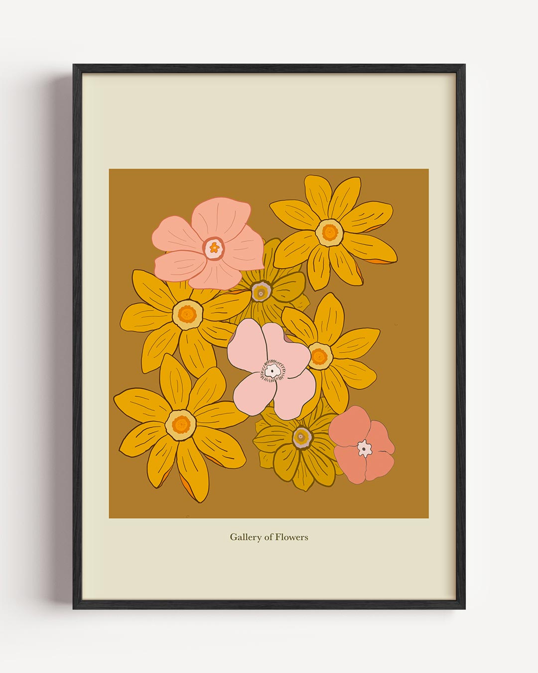 Bloemenpracht in Herfsttinten – bloemen portret poster als wanddecoratie