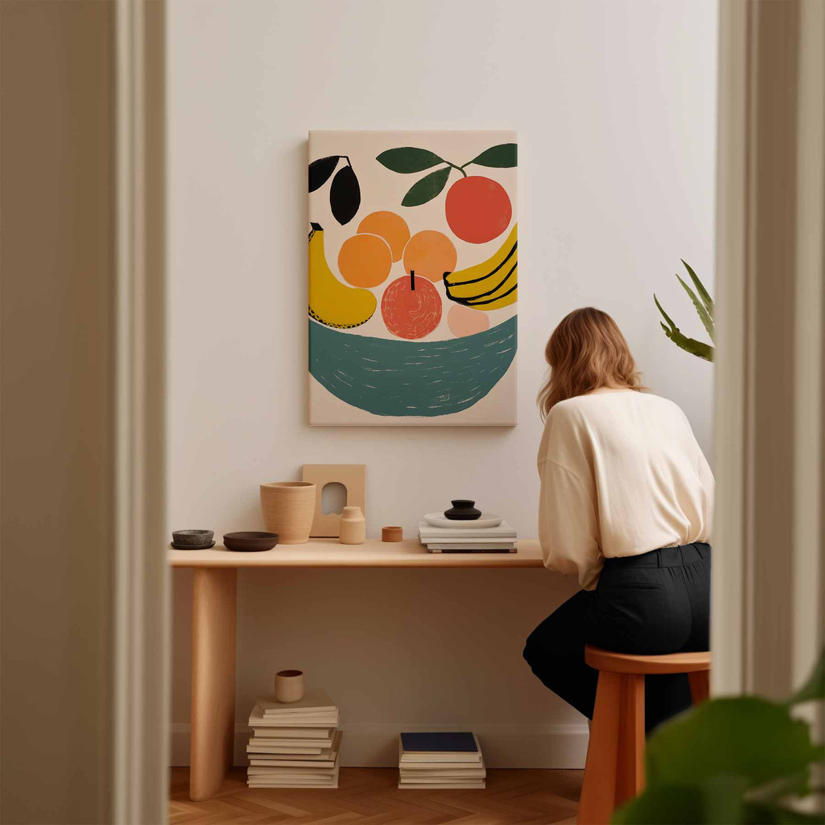 Vrolijk Fruit – portret kunstwerk als wanddecoratie, afbeelding 17