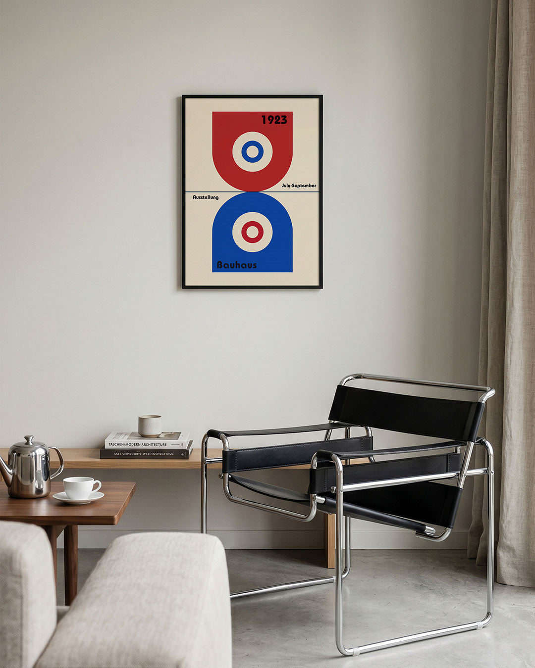 Vorm en balans – geometrische Bauhaus poster in staand formaat