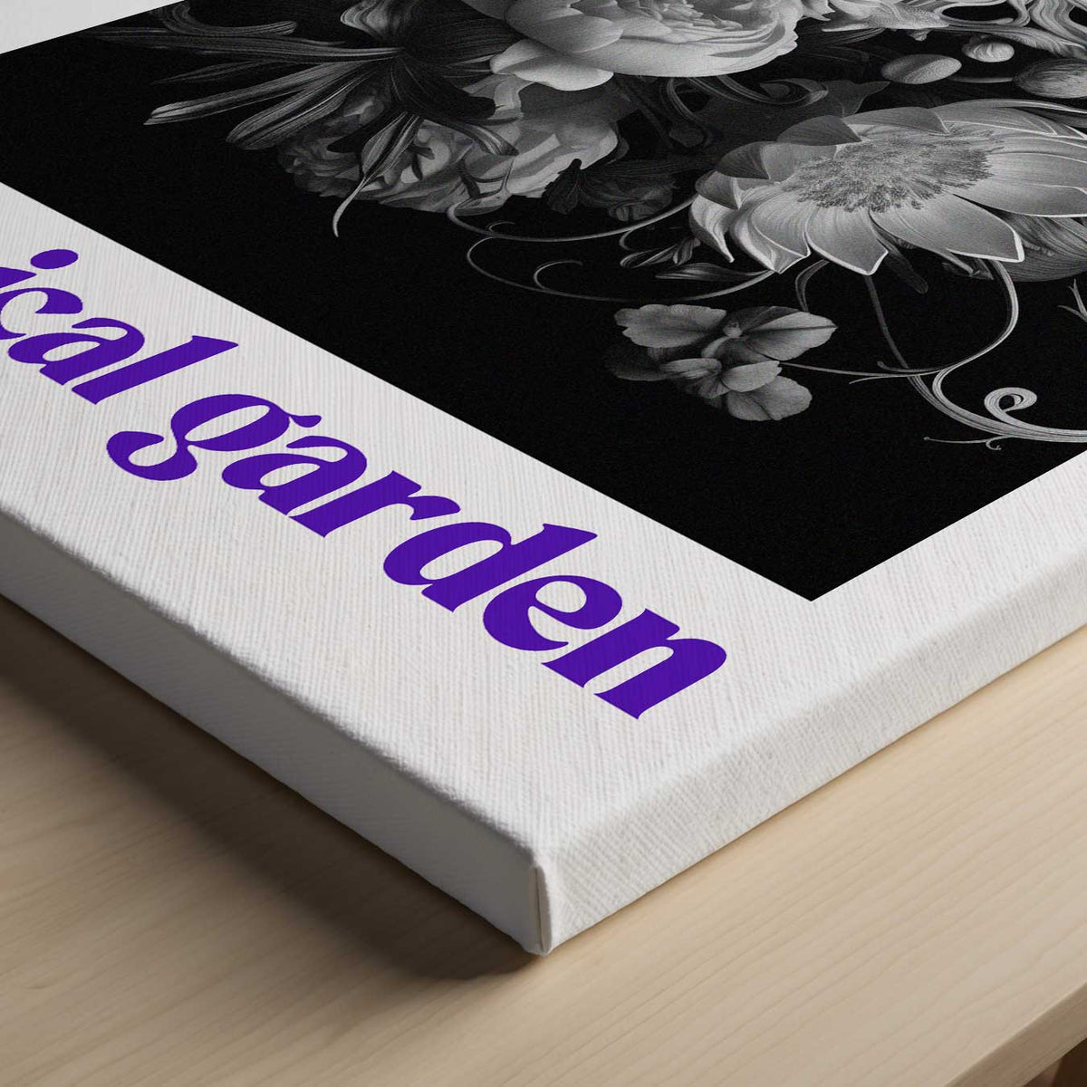 Botanische Tuin Wandkunst – canvas kunstwerk als wanddecoratie