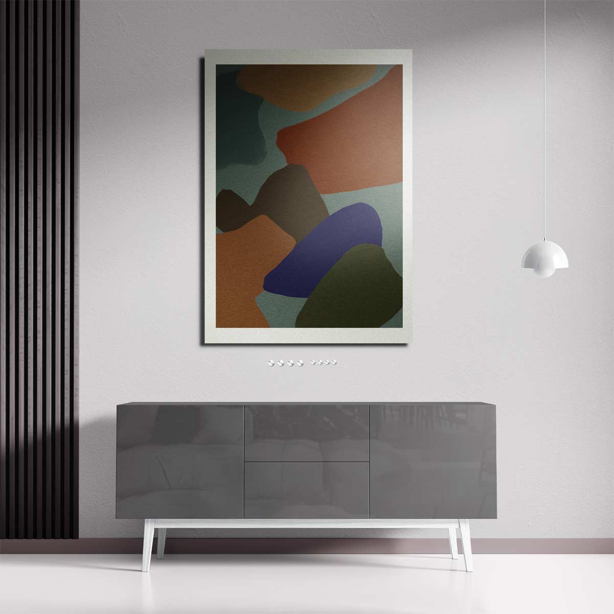 Vrolijke Vormen – staande wandkunst voor woonkamer of interieur