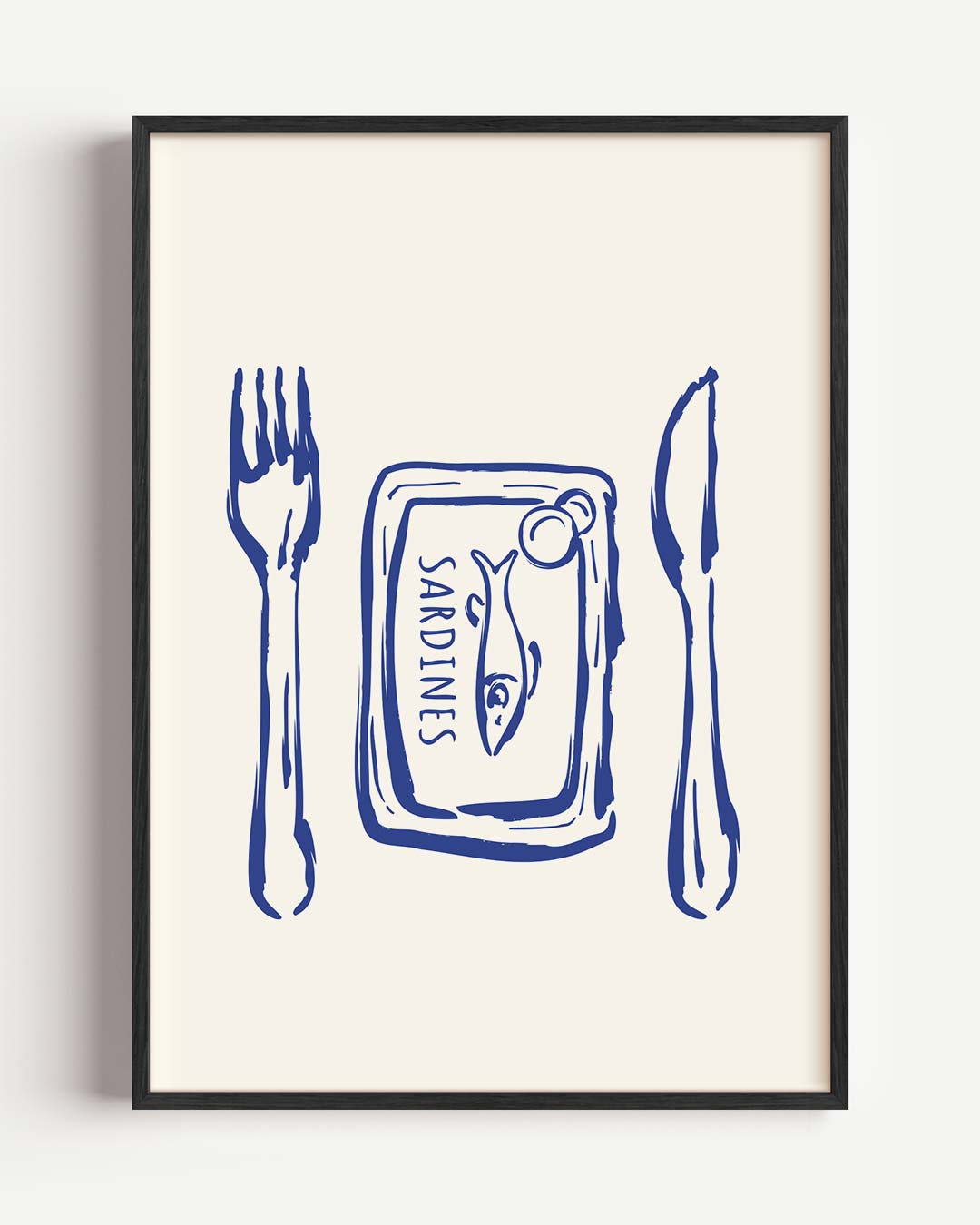 Vis en Tafel – dieren portret poster als wanddecoratie