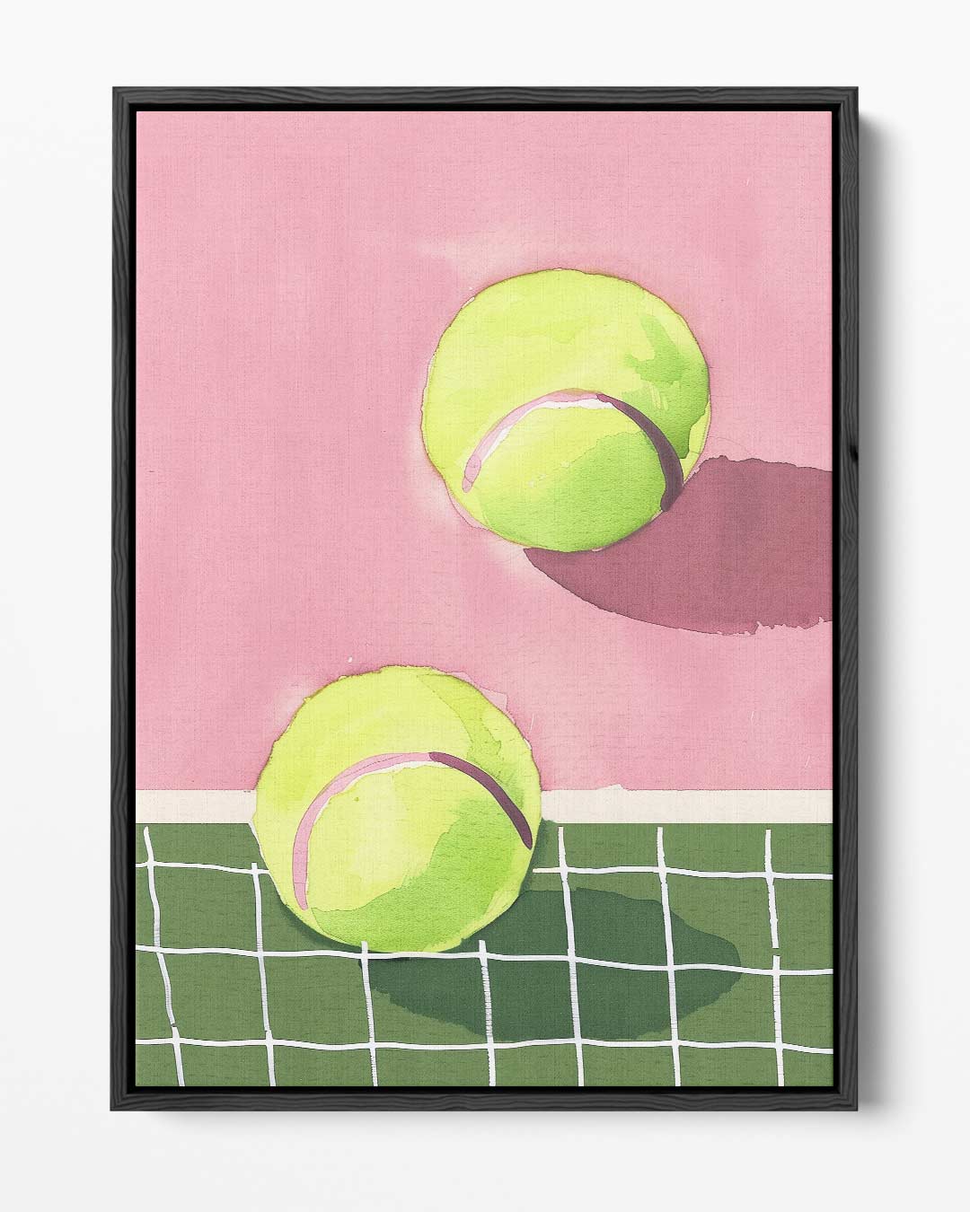 Tennis Dromen – portret kunstwerk als wanddecoratie