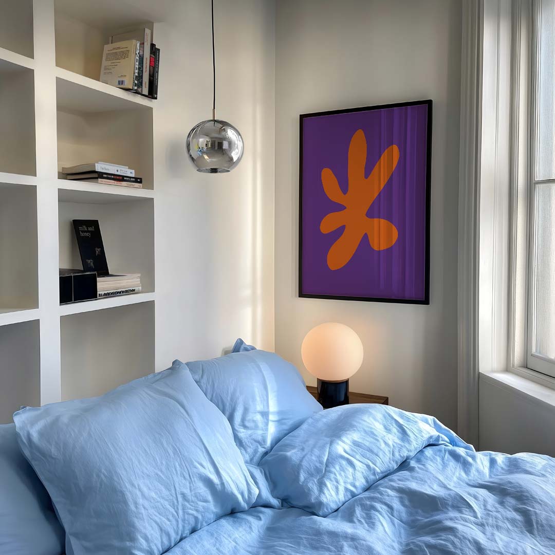 Kleurrijke Vormen Design – staande kleurrijke abstracte wanddecoratie van WallArtistic