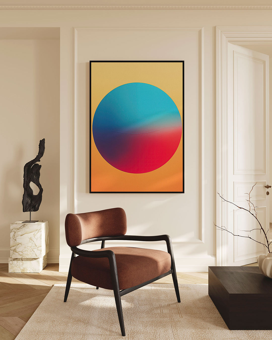 Kleurrijke cirkelcompositie – Kleurrijke – staande wanddecoratie