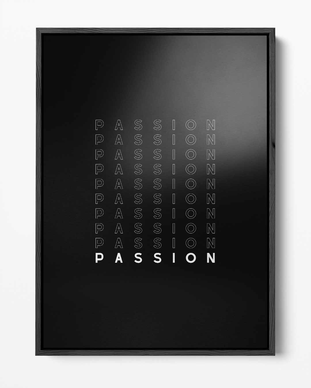 Passion – portret kunstwerk als wanddecoratie