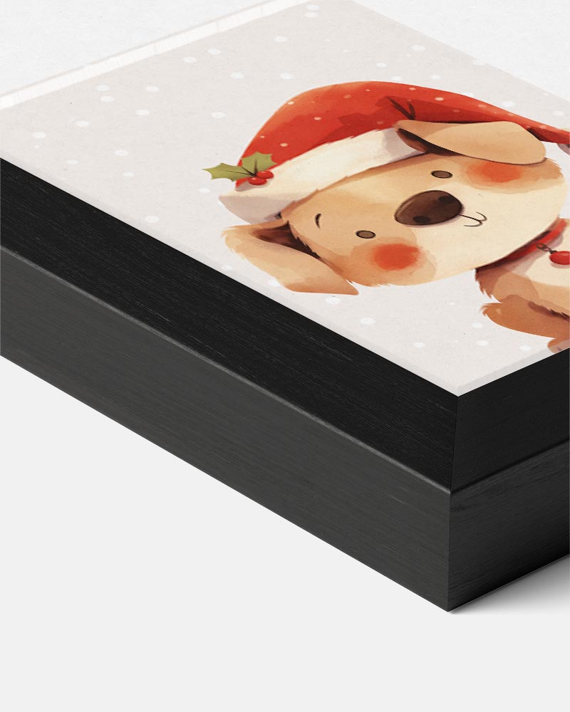 Schattige Kerst Puppy – kids portret poster, afbeelding 7