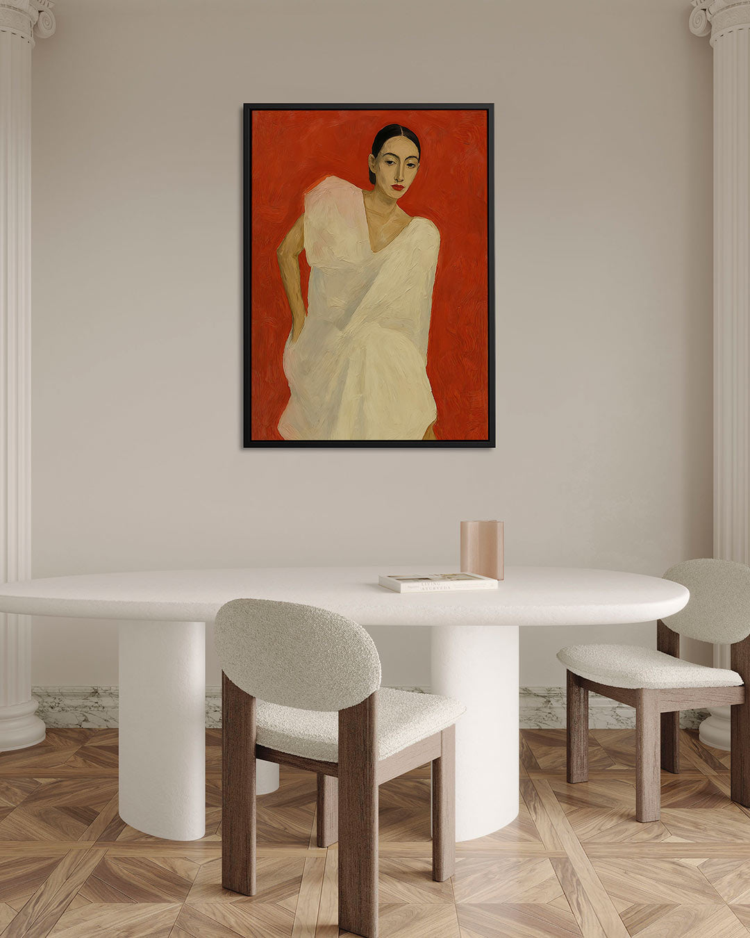 Vrouwelijk portret – staand wanddecoratie kunstwerk