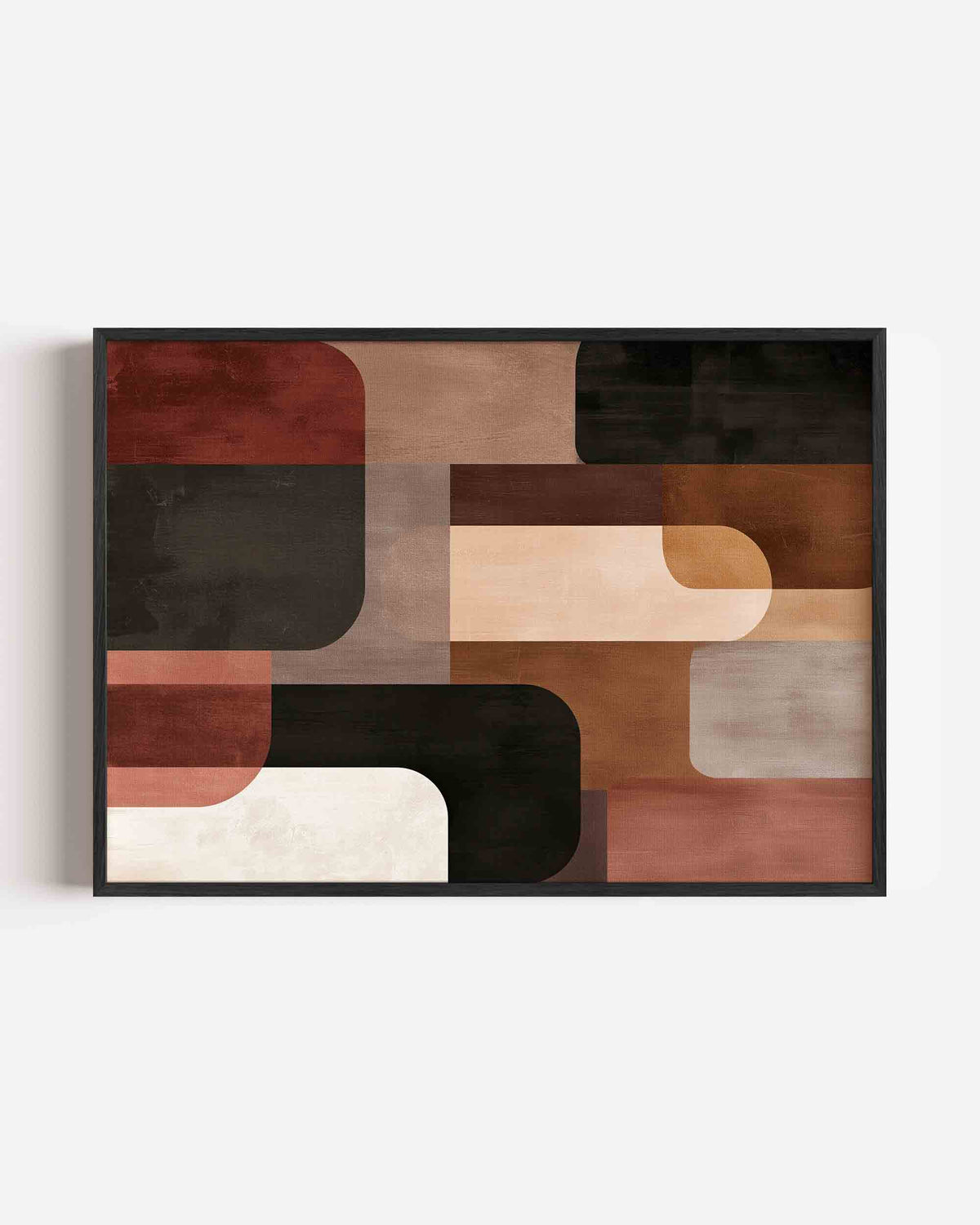 Abstracte vormen – abstracte landscape poster als wanddecoratie