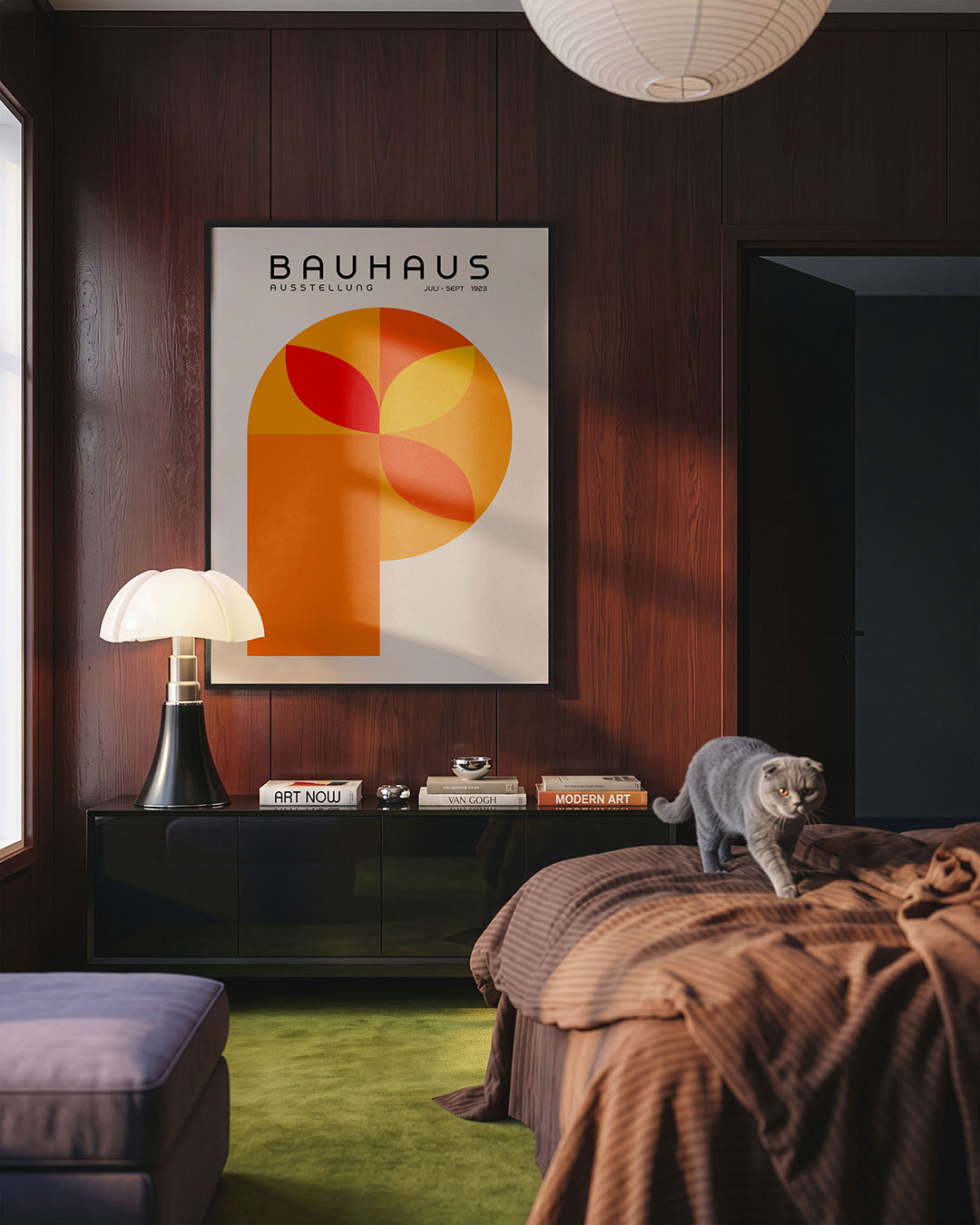 Vorm en kleur – geometrische Bauhaus poster in staand formaat