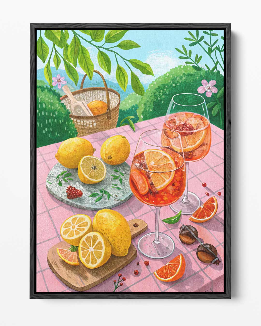 Zonnige Citrus Tafereel – portret kunstwerk als wanddecoratie