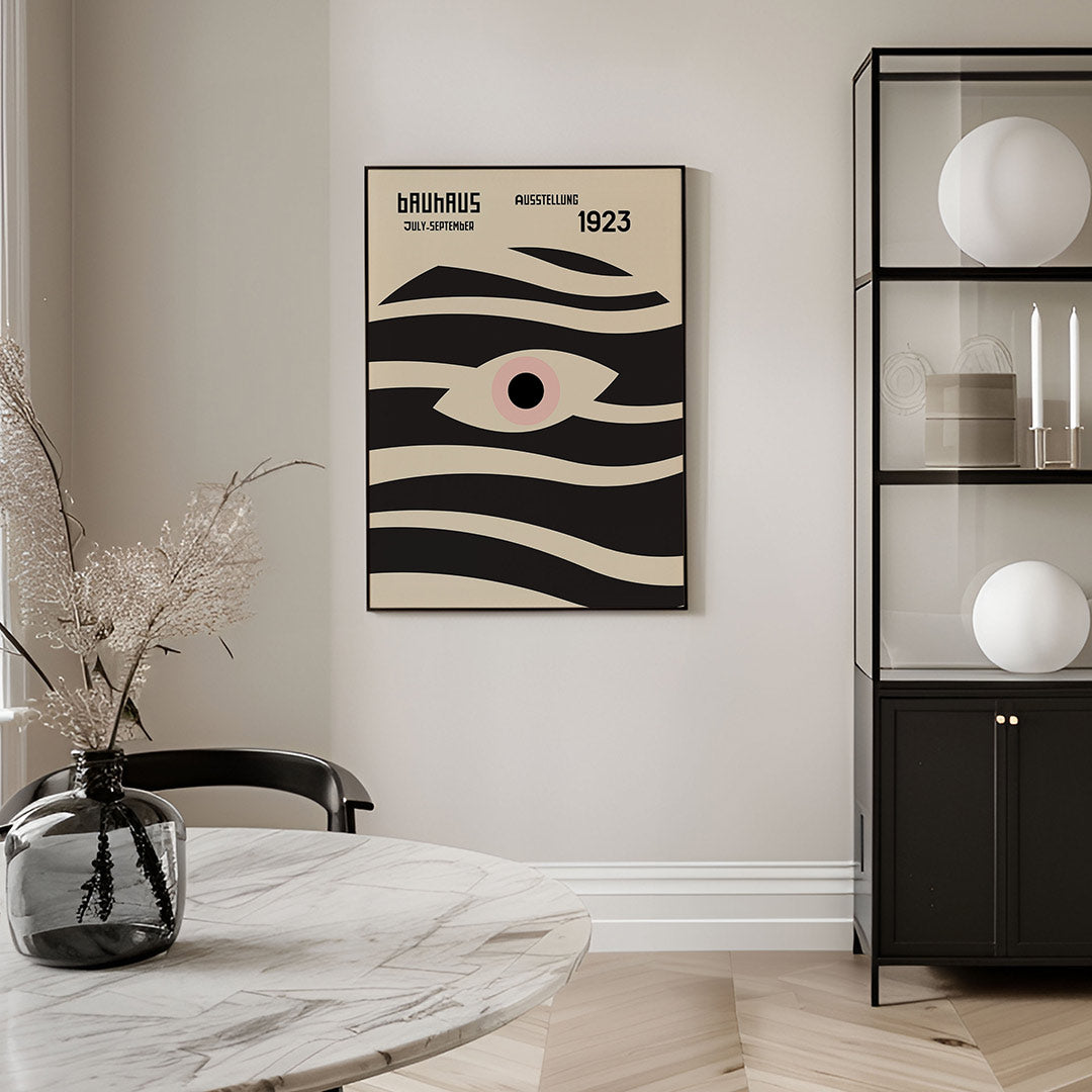 Vorm en balans – geometrische Bauhaus poster in staand formaat