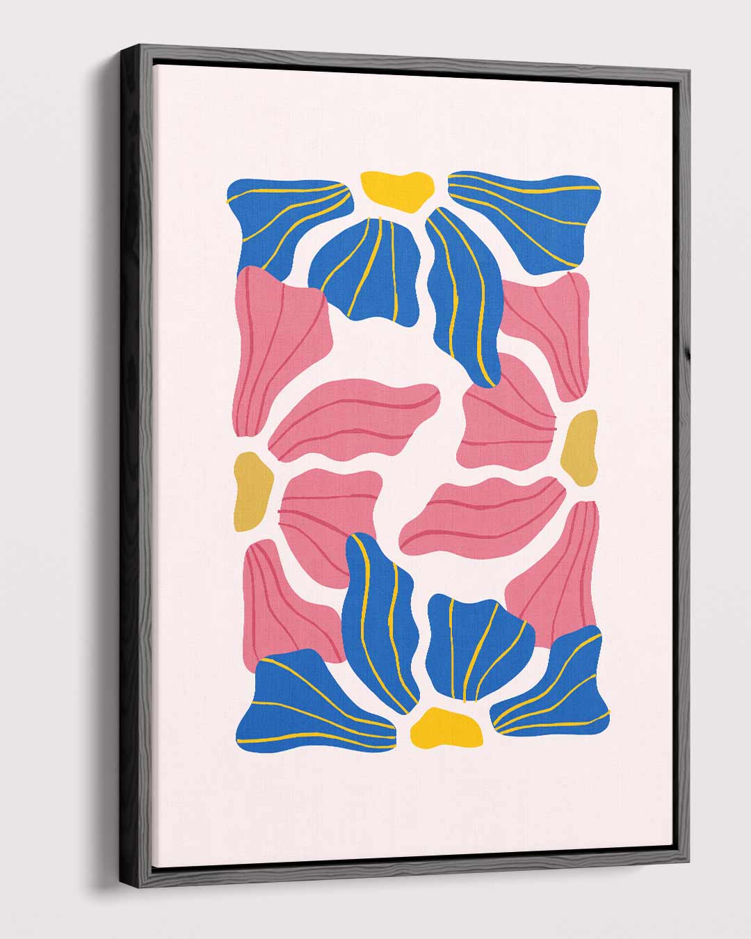 Vrolijk Bloemenmozaïek – dibond kunstwerk als wanddecoratie