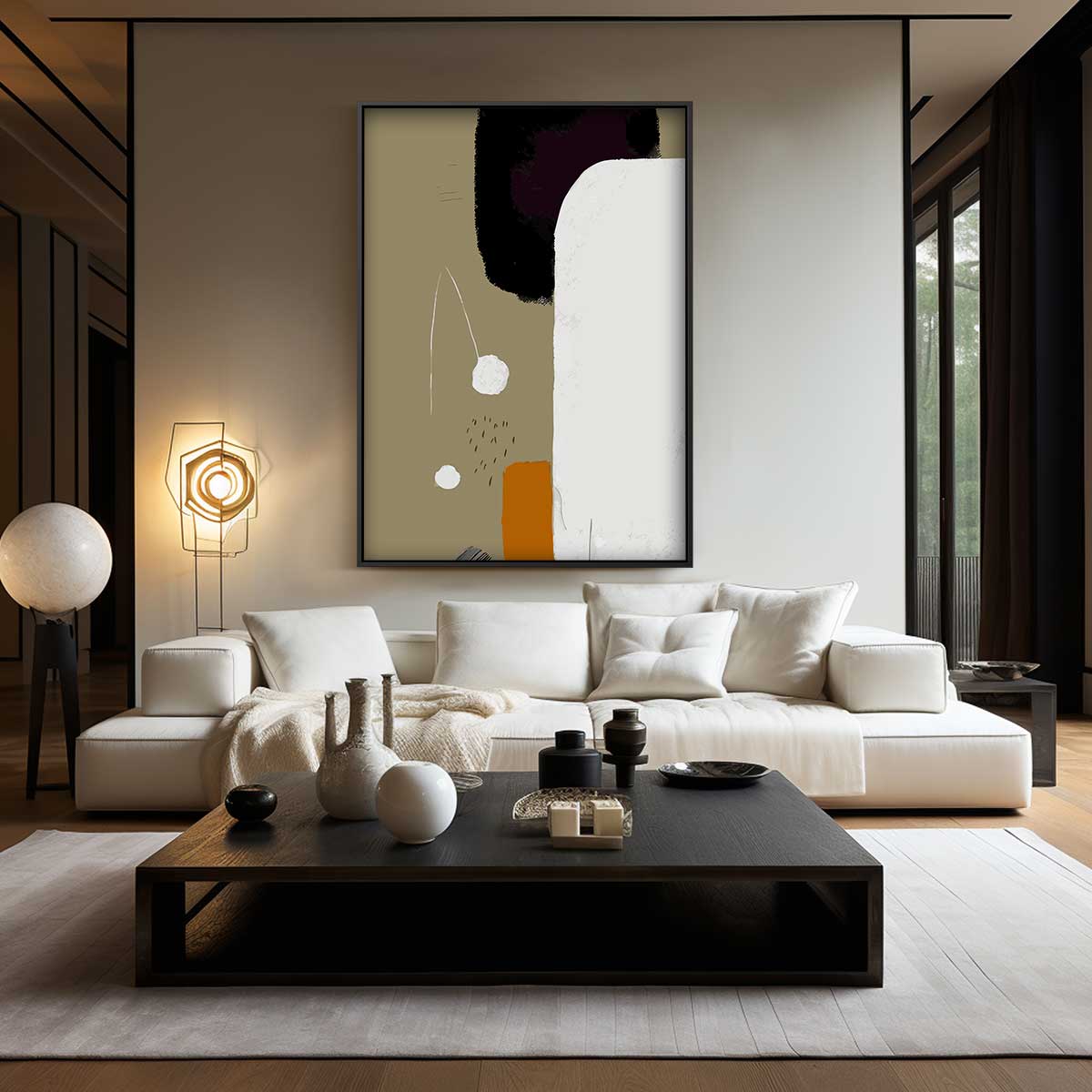 Abstracte Rust – modern portret kunstwerk van WallArtistic