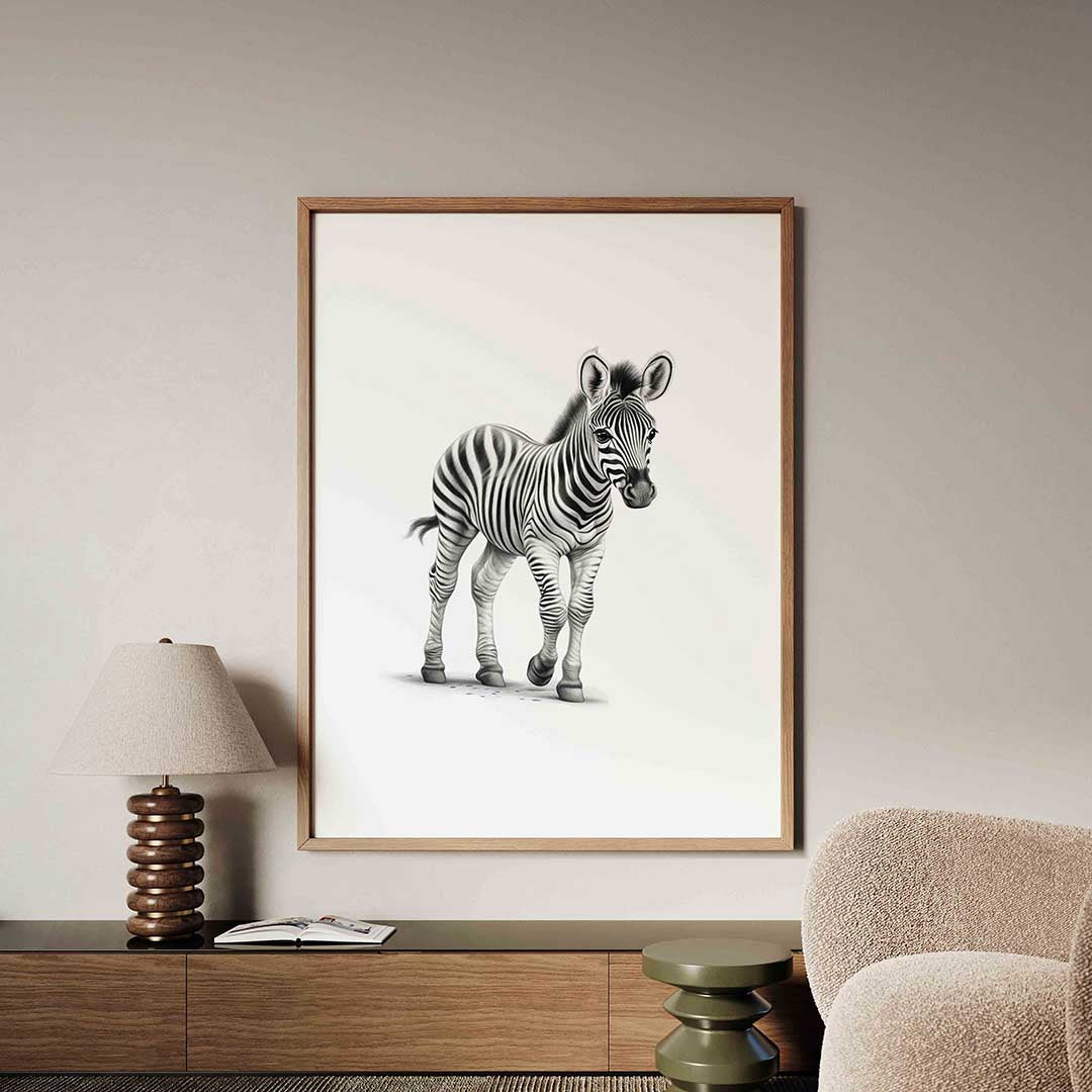 Zebra – dieren poster in staand formaat