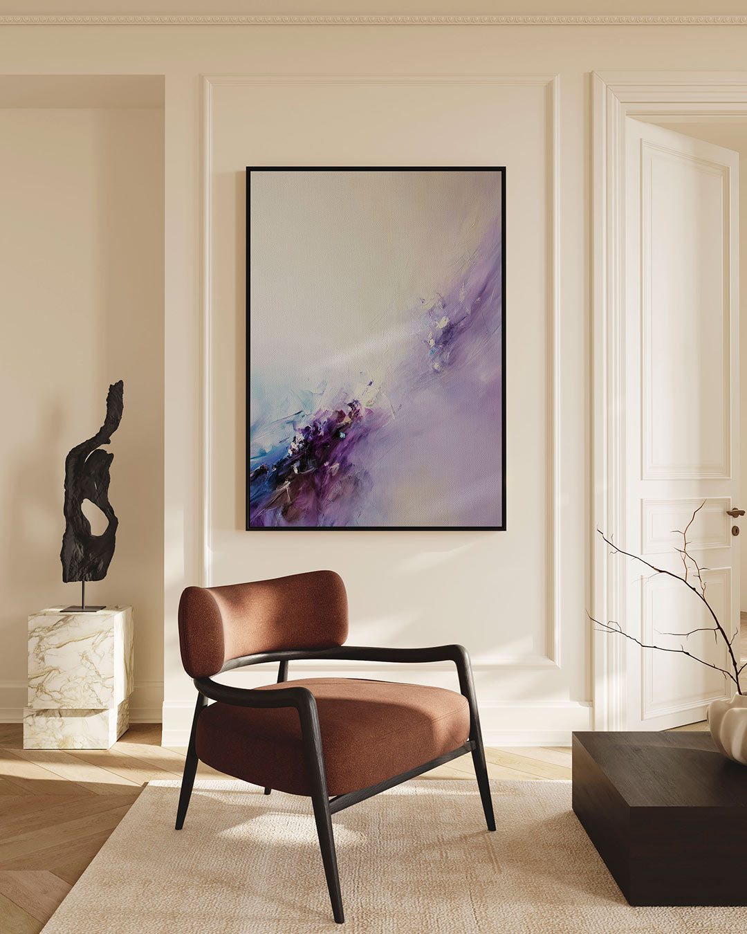 Kleurencompositie – staande wanddecoratie