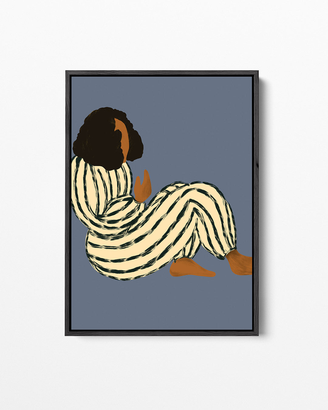 Gestreepte vormen – staand wanddecoratie kunstwerk