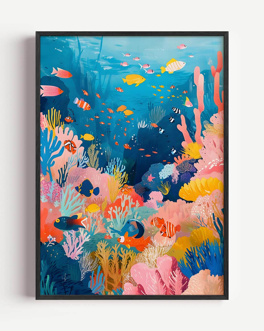 Kleurrijk Oceaanavontuur – Popart en Streetart portret poster als wanddecoratie