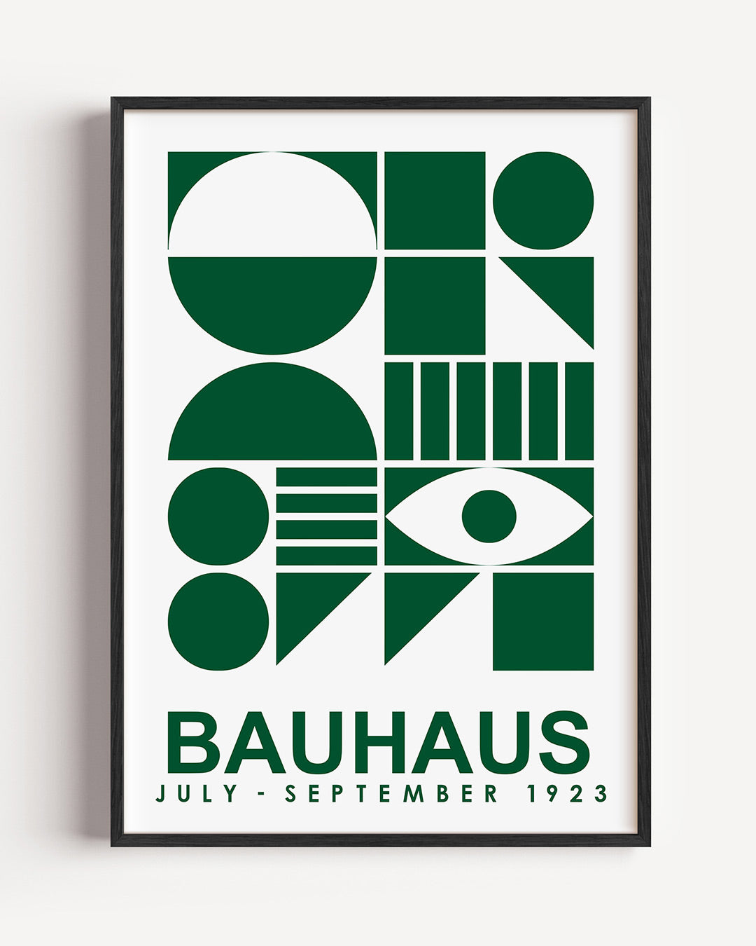 Vormen en vlakken – staande Bauhaus poster als wanddecoratie