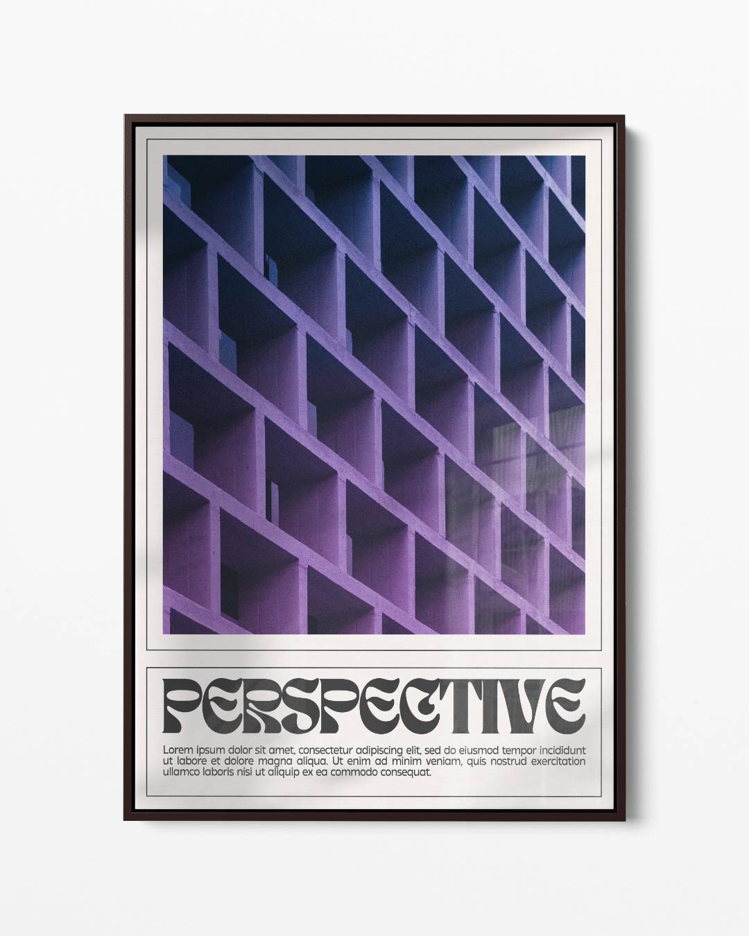 Geometrische Perspectieven – portret kunstwerk als wanddecoratie
