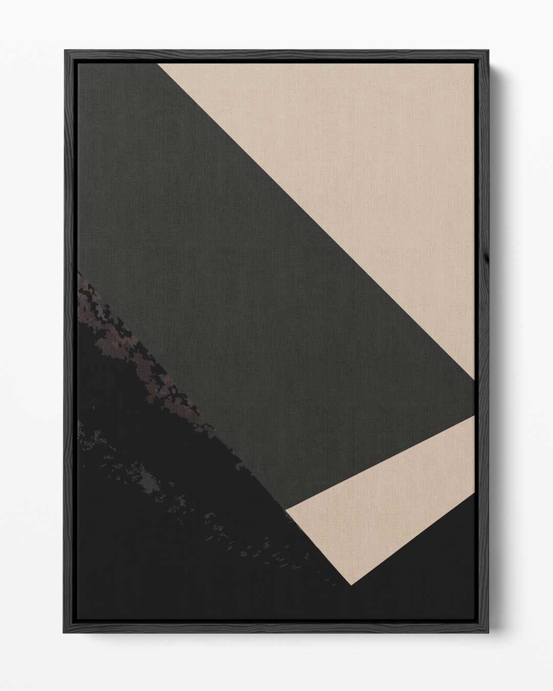 Abstracte Geometrische Compositie – portret kunstwerk als wanddecoratie