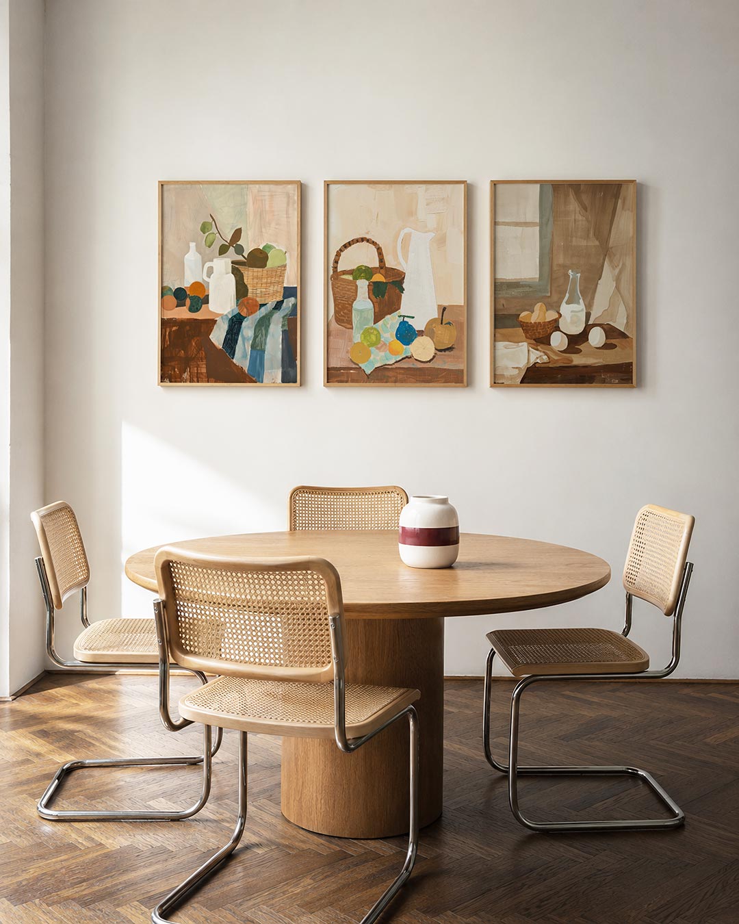 Vorm en balans posterset – derde productweergave – deze driedelige postercombinatie toont een speelse