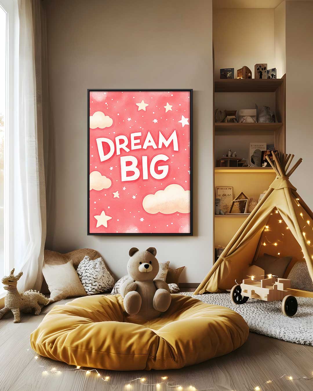 Droom Groot Poster – staand kunstwerk voor modern interieur