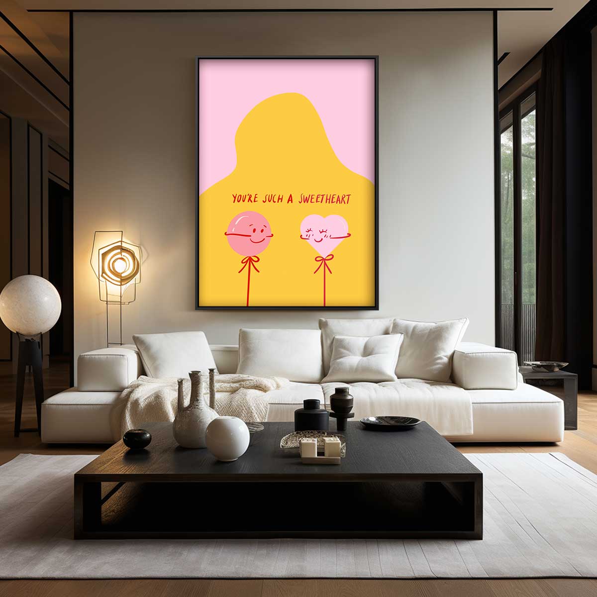 Lolly Vriendjes Kunstwerk – modern portret kunstwerk van WallArtistic