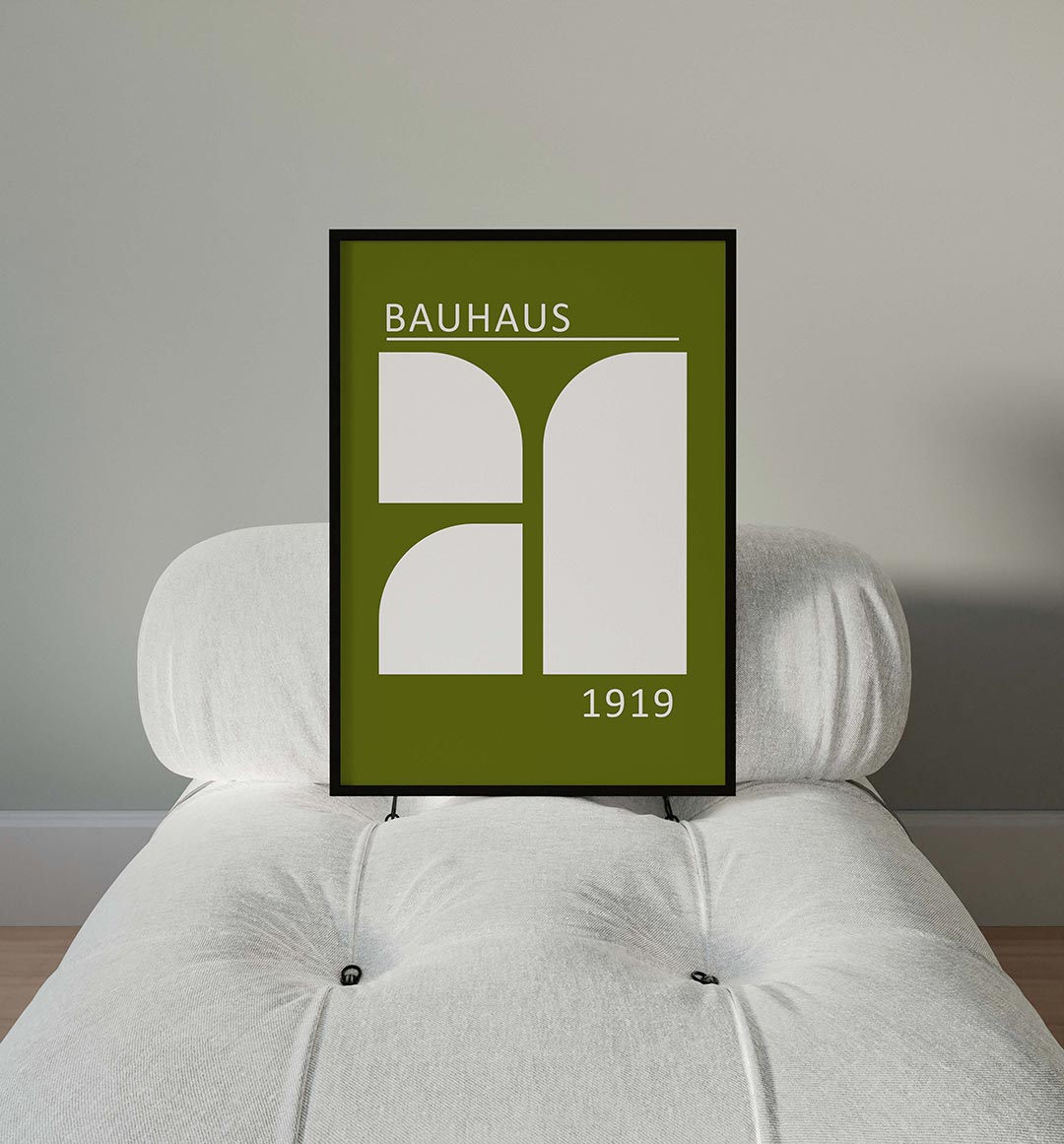 Vormen en vlakken – moderne Bauhaus wandkunst als poster