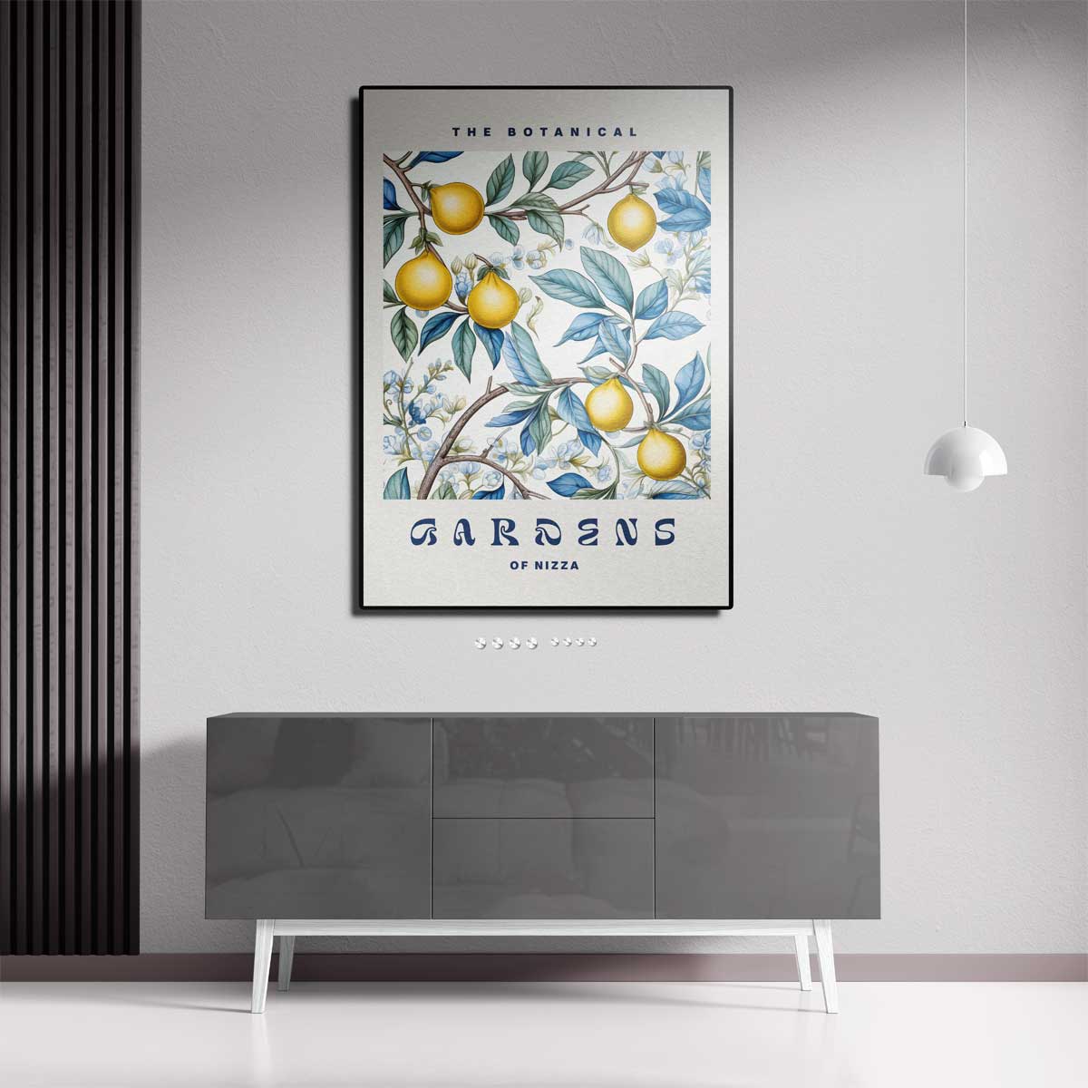 Botanische Tuin van Nizza – canvas kunstwerk als wanddecoratie