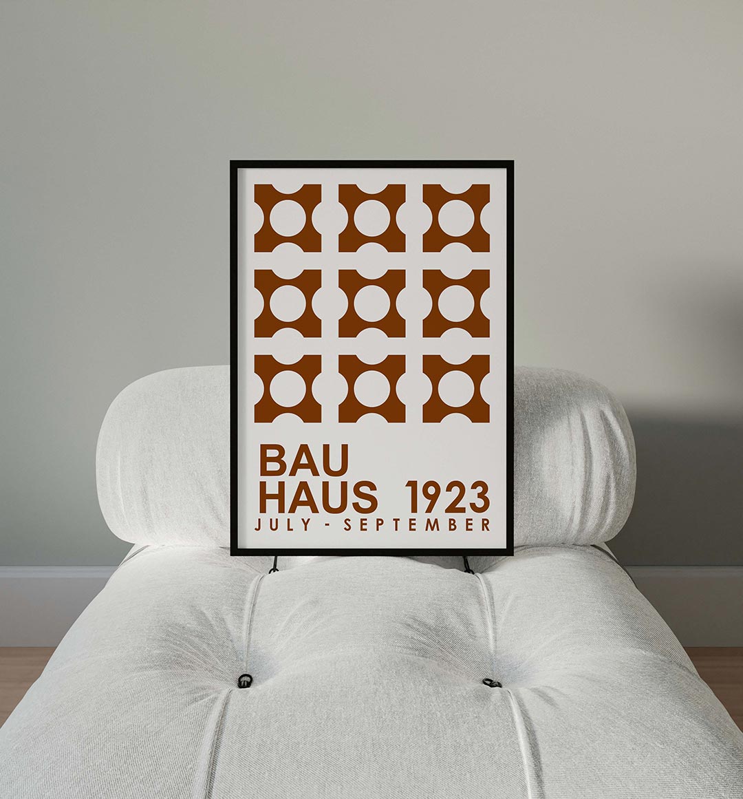 Vormen en vlakken – moderne Bauhaus wandkunst als poster