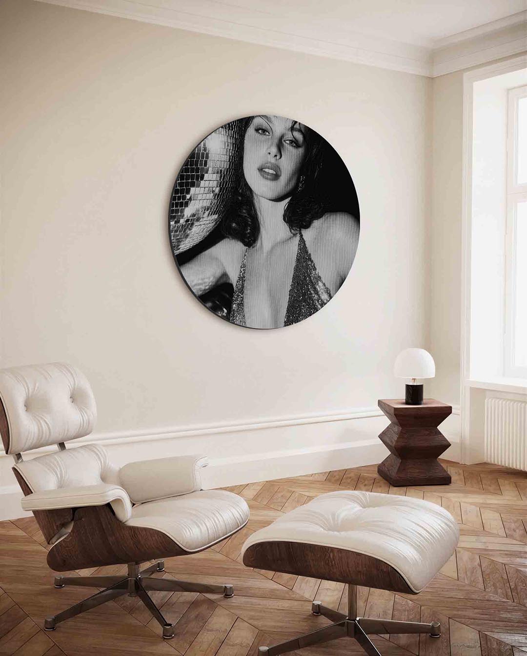 Abstracte – ronde Pop Art wanddecoratie van WallArtistic