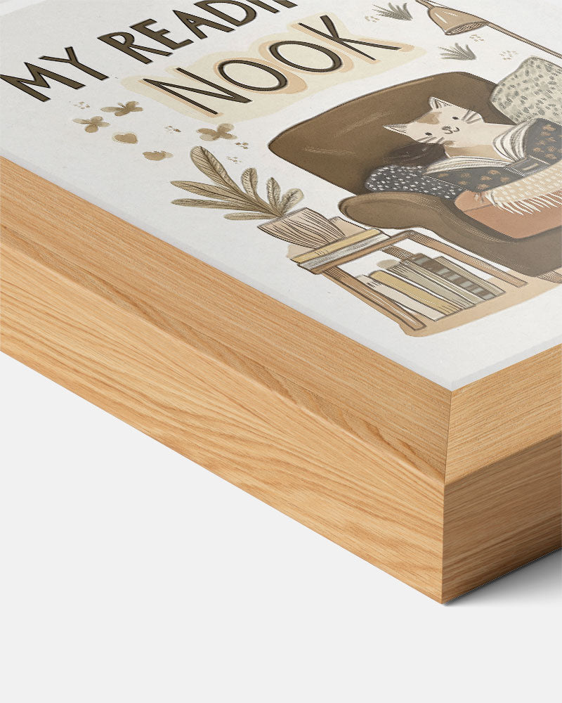 Gezellige Leeshoek – kids poster als vrolijke staande wanddecoratie