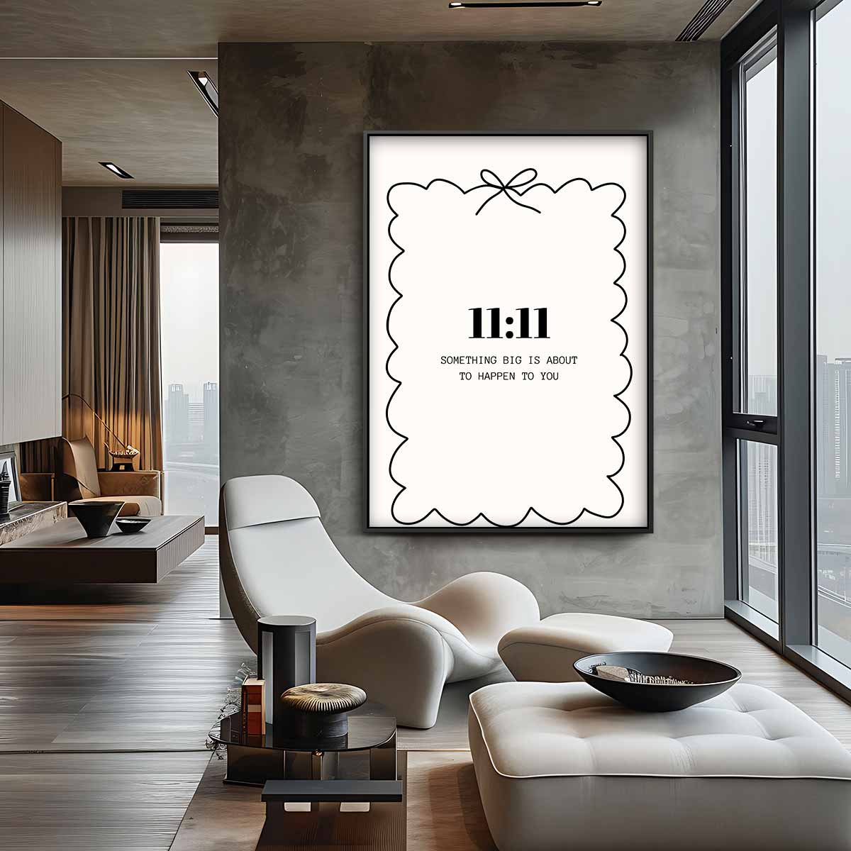 Inspirerende 11:11 – plexiglas wanddecoratie in portret formaat