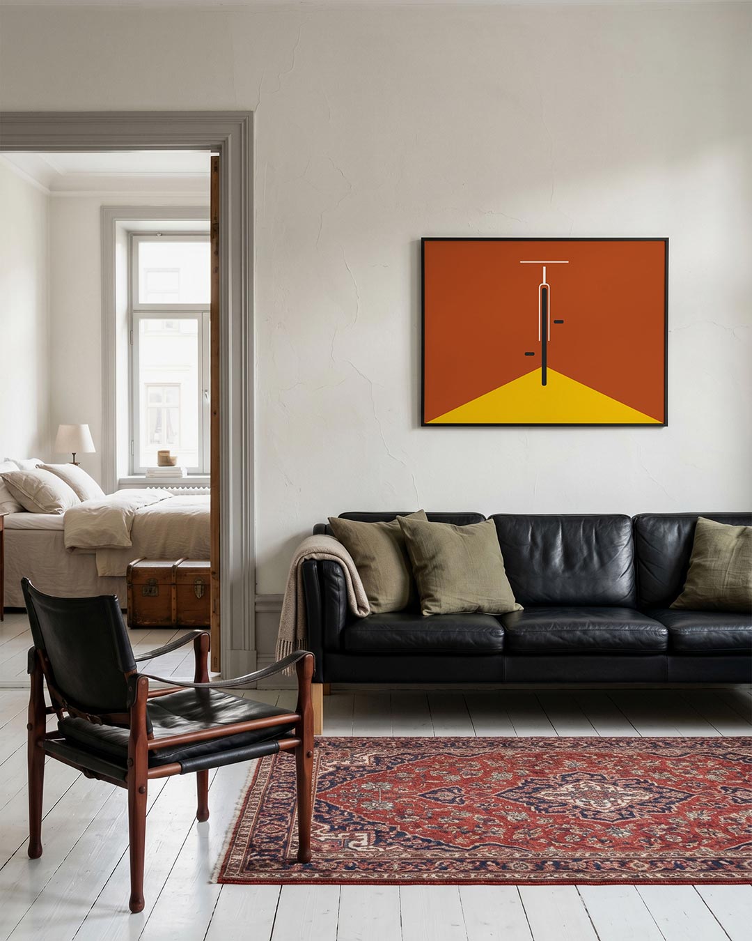 Vorm en balans – geometrische Bauhaus poster in liggend formaat