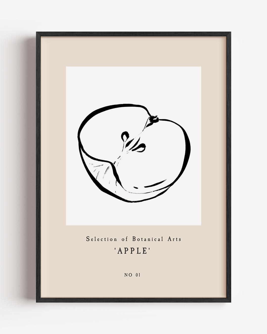 Botanische Appel Illustratie – keuken portret poster als wanddecoratie