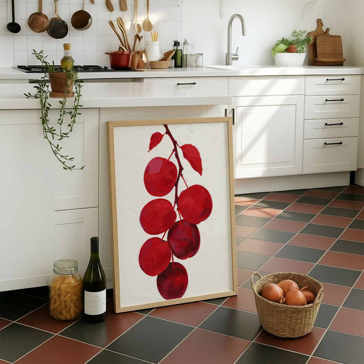 Vruchtenpracht – staande muurposter voor keuken of eethoek