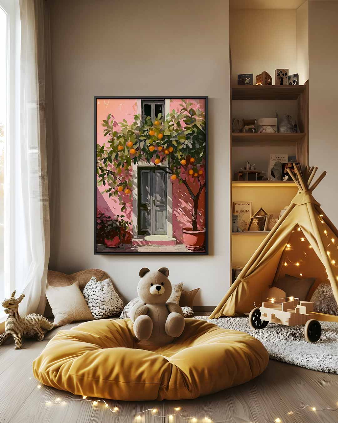 Mediterrane Droom – modern portret kunstwerk van WallArtistic