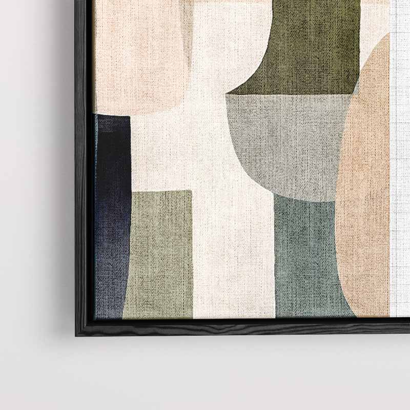 Geometrische Harmonie – staand kunstwerk voor modern interieur