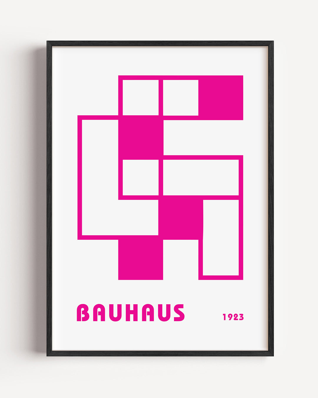 Vorm en kleur – staande Bauhaus poster als wanddecoratie