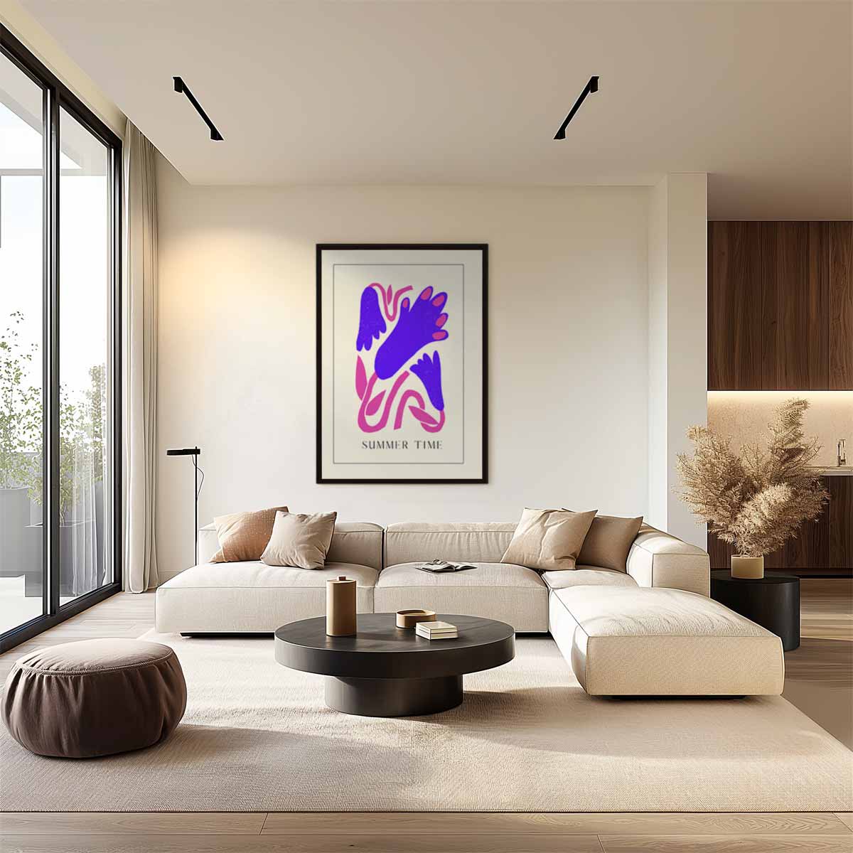 Zomer Tijd Print – plexiglas wanddecoratie in portret formaat