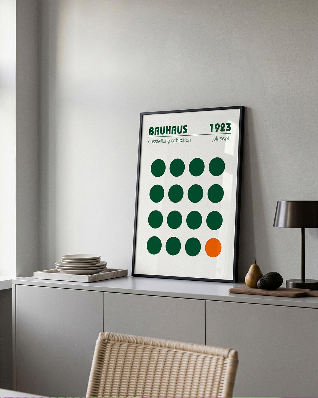 – moderne Bauhaus wandkunst als poster
