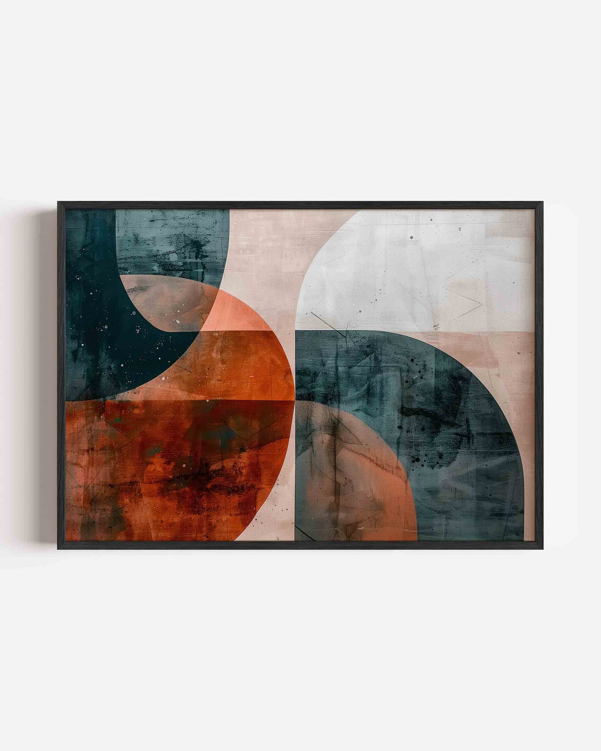 Abstracte vormen – abstracte landscape poster als wanddecoratie