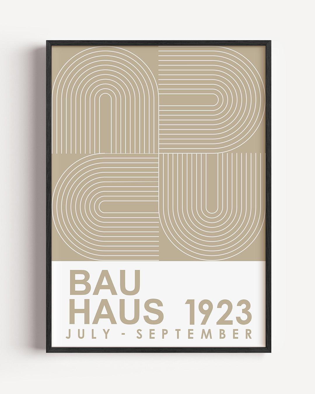 Lijnen en vlakken – staande Bauhaus poster als wanddecoratie
