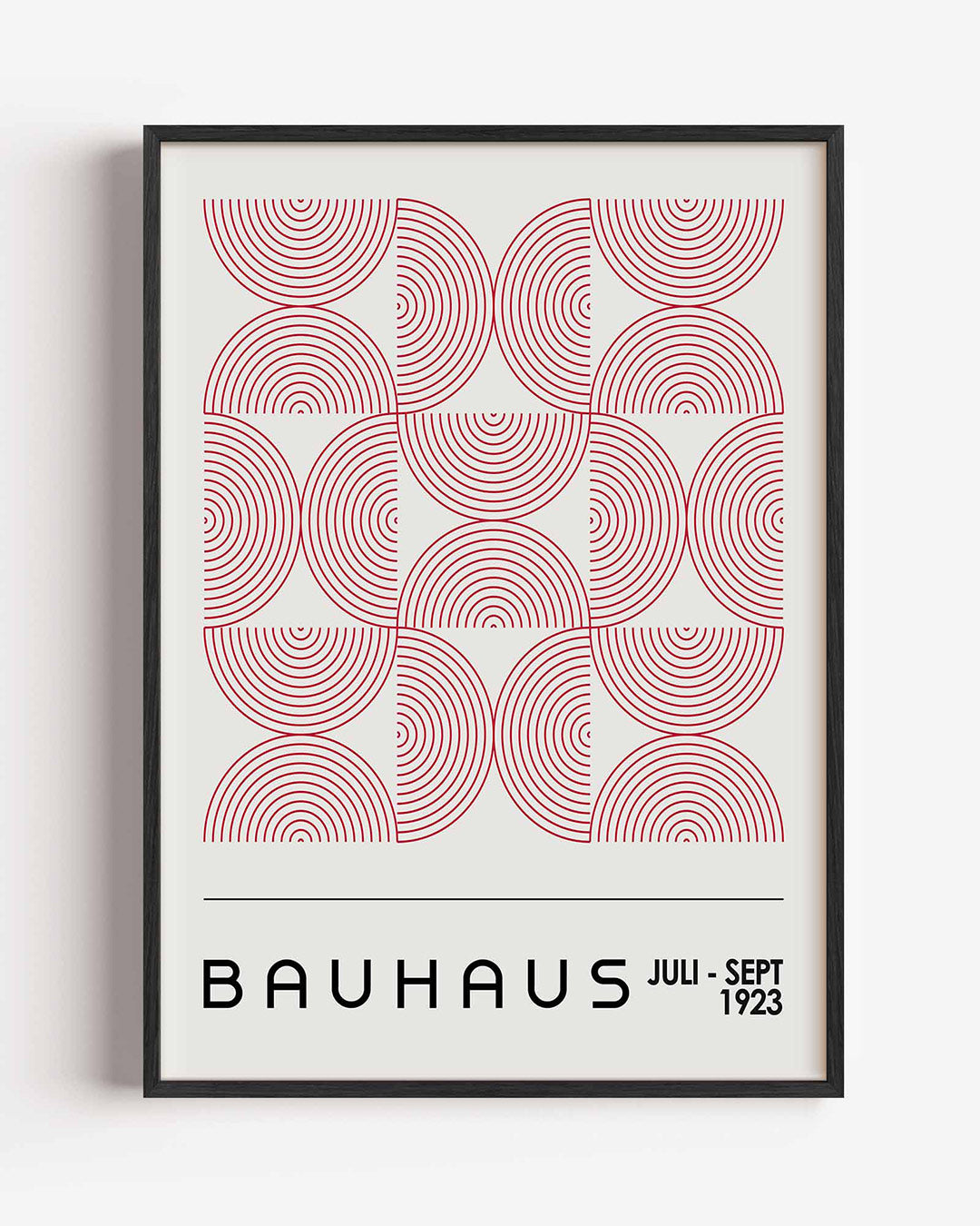 Cirkelritme – staande Bauhaus poster als wanddecoratie