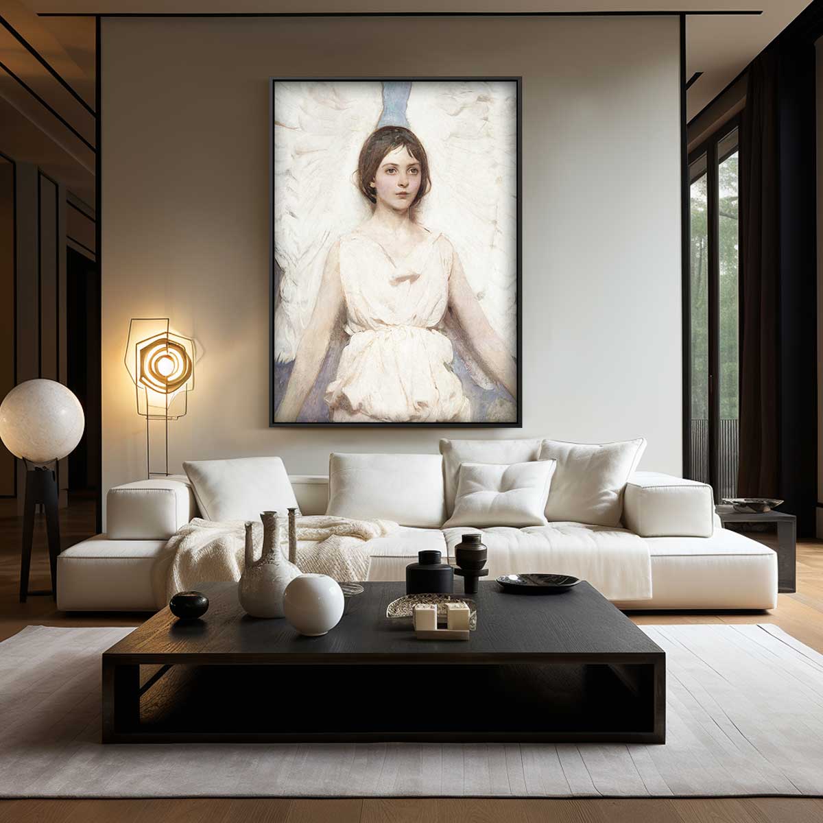 Engelachtige Rust – staand kunstwerk voor modern interieur