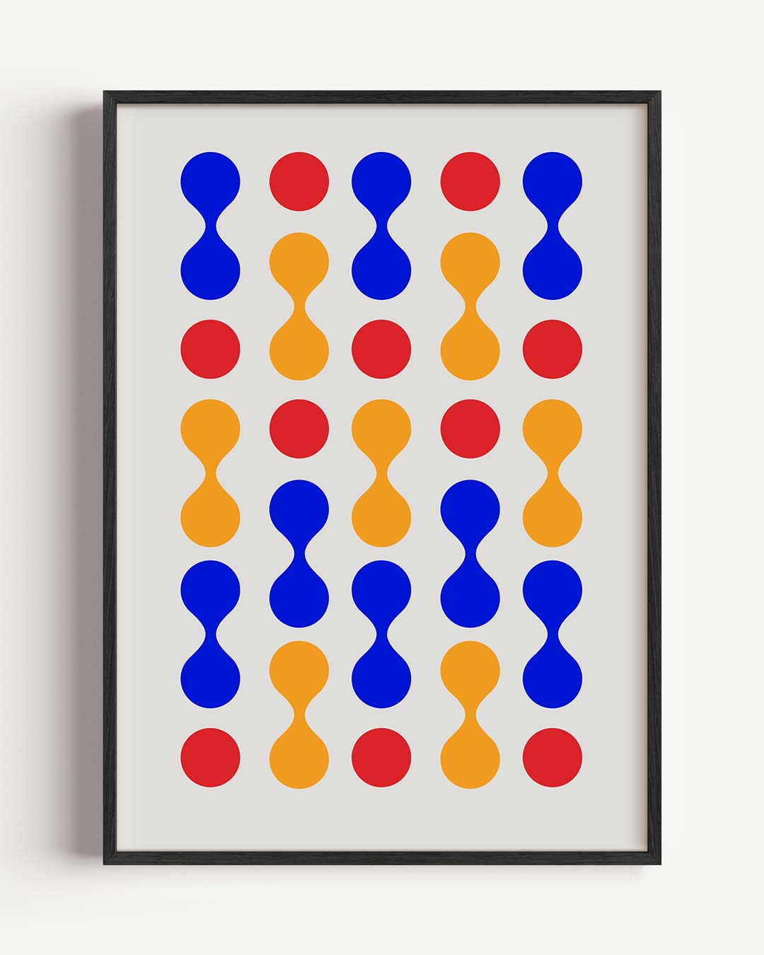 Kleurrijke Geometrische Vormen – dieren portret poster als wanddecoratie