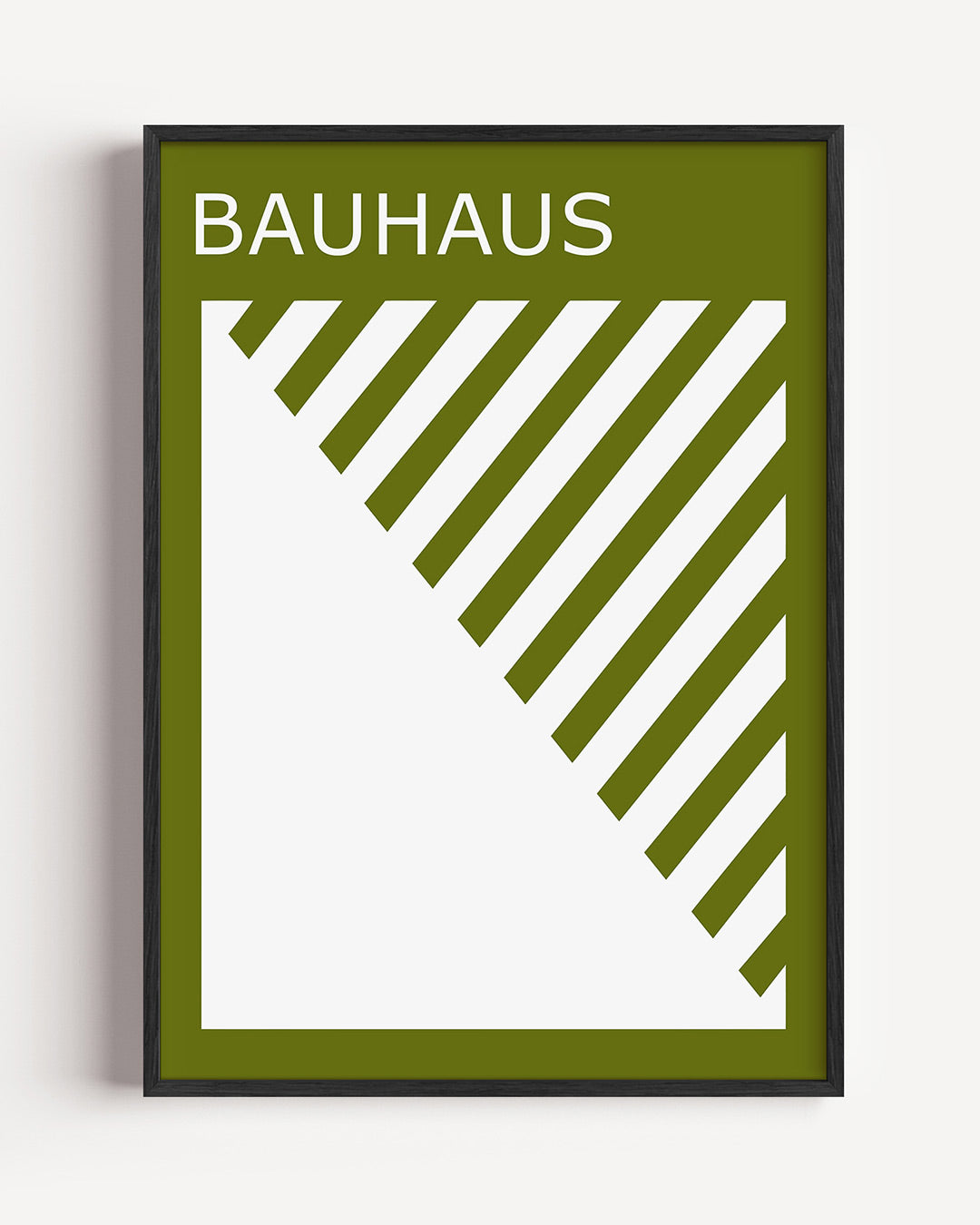 Diagonal lijnen – staande Bauhaus poster als wanddecoratie