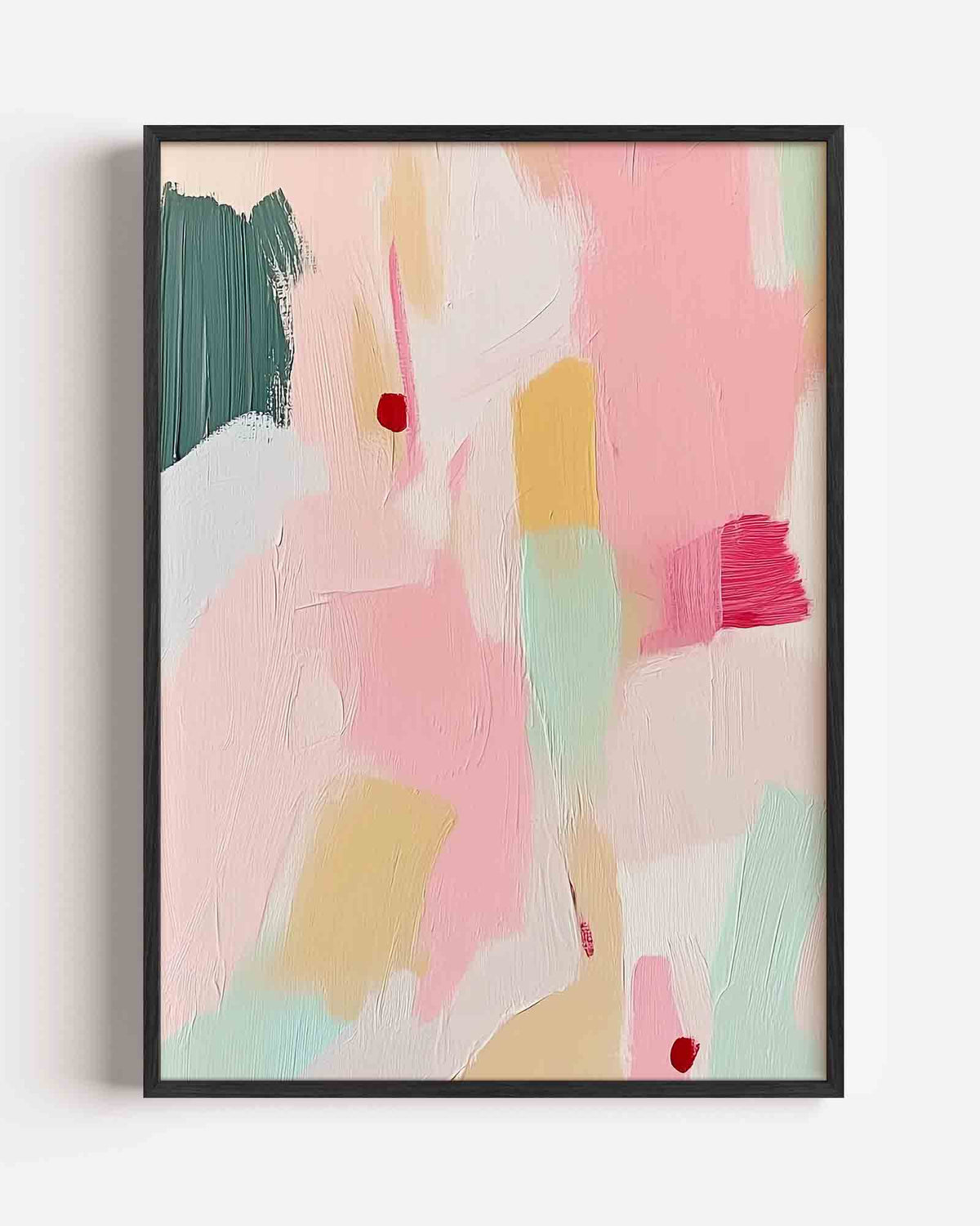 Abstracte pastelkleuren – dromerige illustratie poster als wanddecoratie