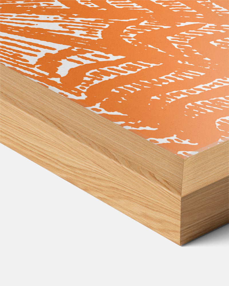 Stijlvolle Oranje Botanische Print – zeedieren portret poster, afbeelding 7